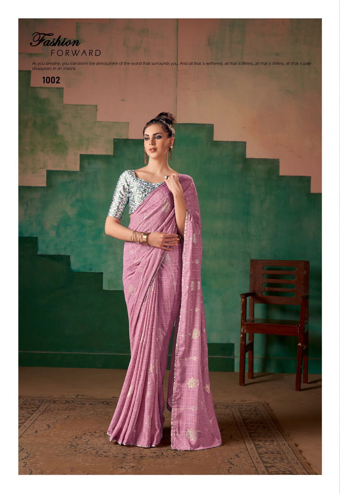 Stavan Sira Georgette Party Wear Sarees Catalog